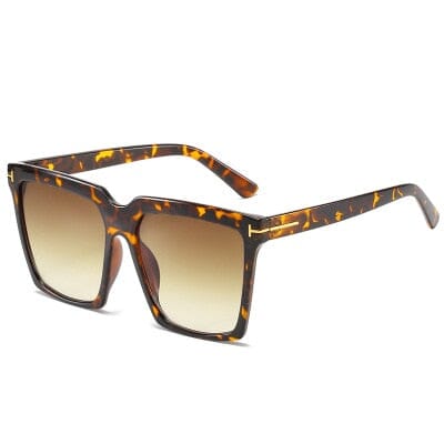 Óculos de Sol Feminino Norman Com Proteção UV MP - Óculos de Sol Feminino Norman Superfacilita Leopard 